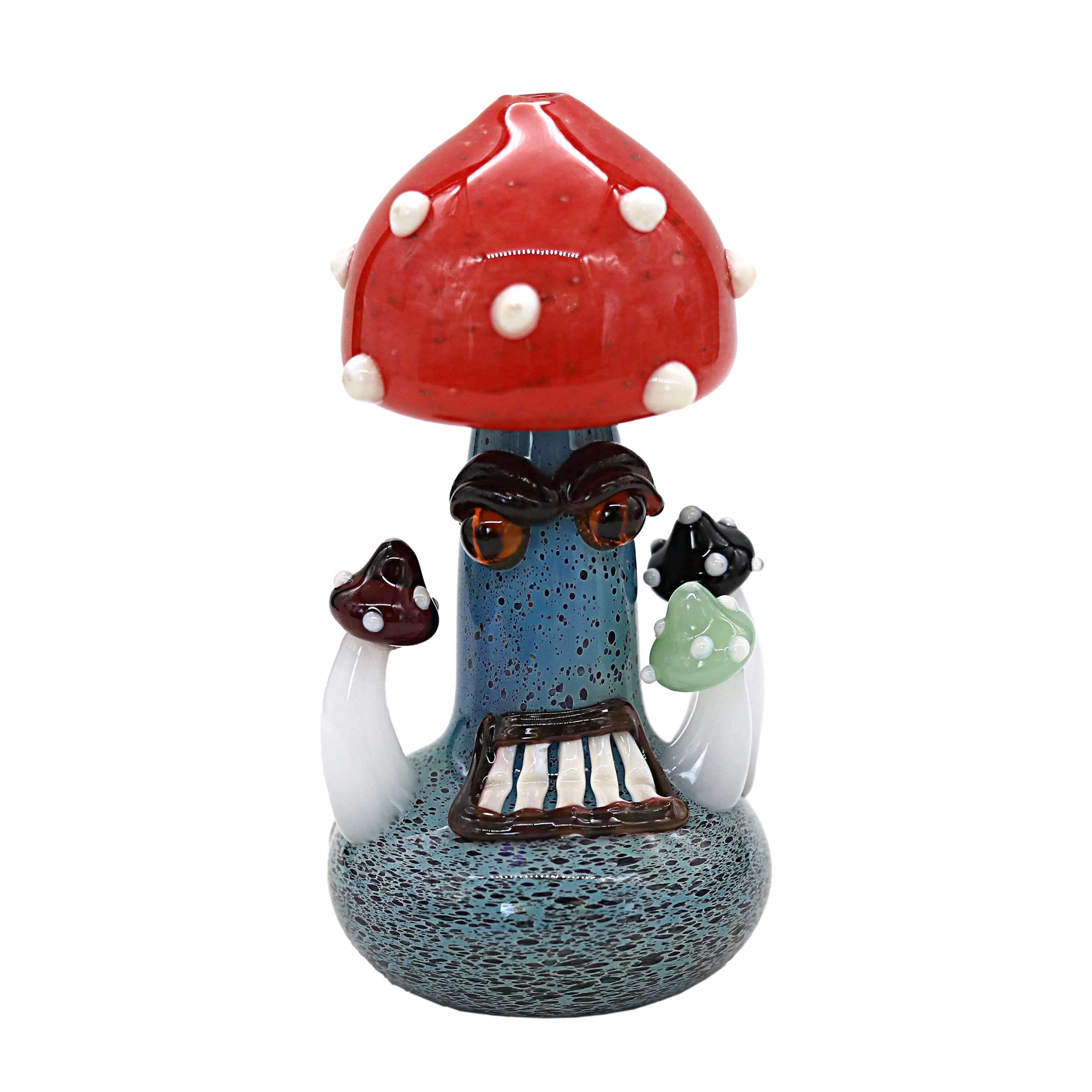 Monster Face Bottom With Top Mushroom Handpipe (SB-7012) | 5 inch | Assorted Colors product image